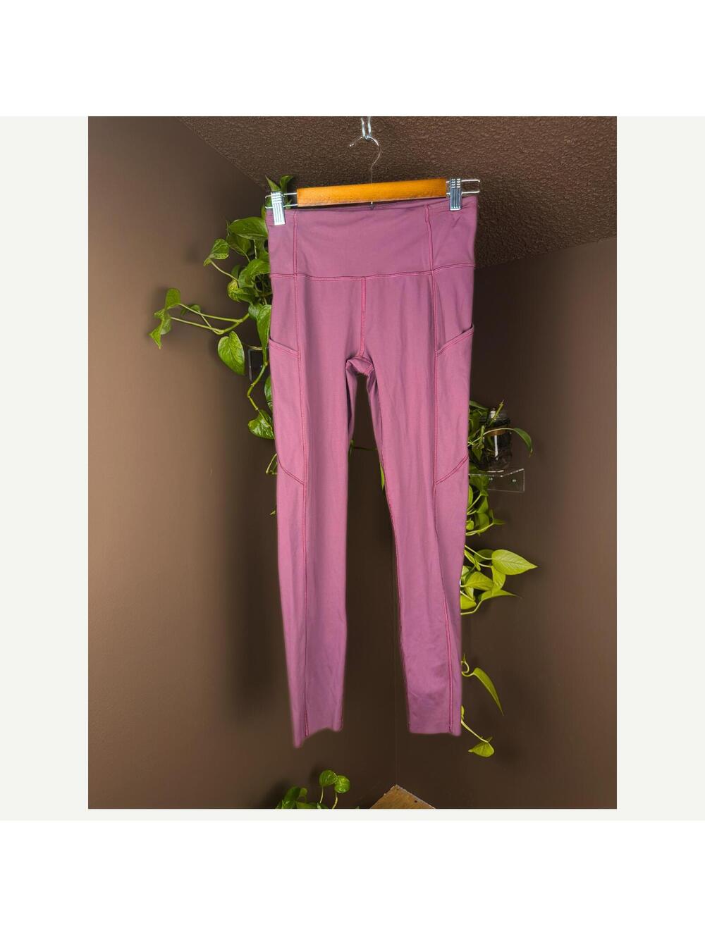 lululemon Fast & Free purple plum Tight II 25” Cassis Leggings Sz 6